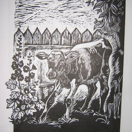 Испуганный теленок