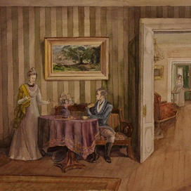 Эскизы к произведению Л. Н. Толстого "Война и мир"