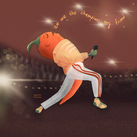 Перец, который мечтает быть Фредди Меркьюри