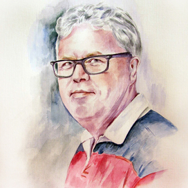 Портрет акварель