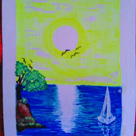 Открытка.Море.А6