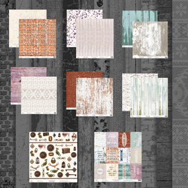 набор бумаги для скрапбукинга