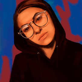 Портрет на фоне граффити 