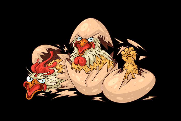 Петухи для Gasfort studio x popmerch