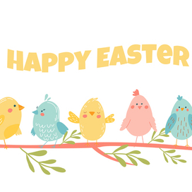 Happy Easter birds