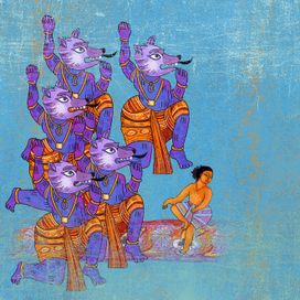 Фрагмент иллюстрации к "Книге джунглей " Р, Киплинга