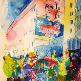 маршал жуков смотрит на кришнаитов