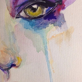 Watercolour face