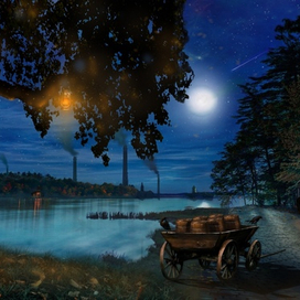 таверна, телега, 19 век, англия