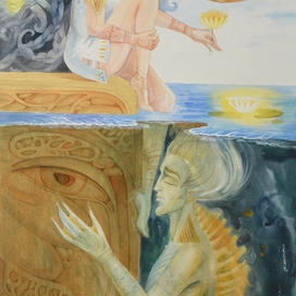 My heart is under deep dark water.