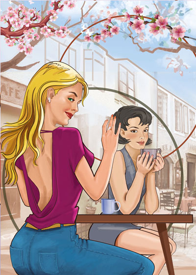 Весенне кафе