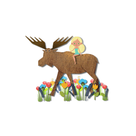 Девочка и лось