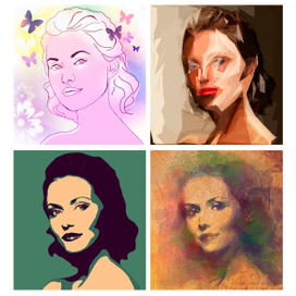 Обработка портрета в стиле АРТ