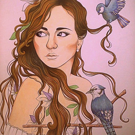 Синие птицы.