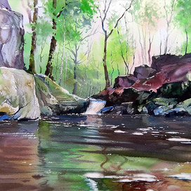 ,,Горное озеро в Ирландии,,