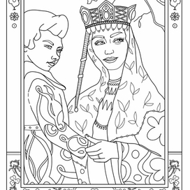 Раскраски в русском народном стиле