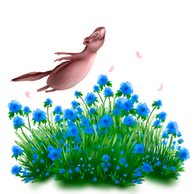 Иллюстрация "Цветочное поле"