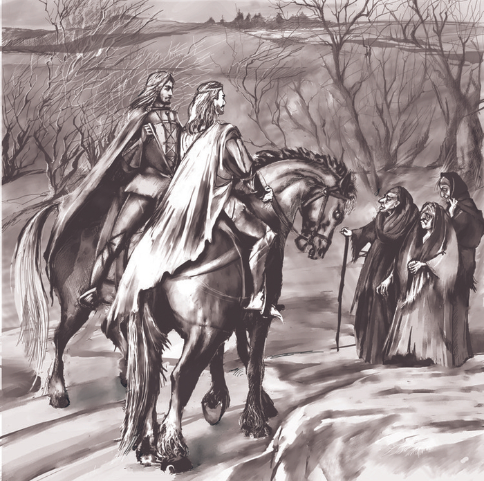 Макбет, Банко и ведьмы