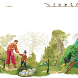 "Дед и я", народная сказка