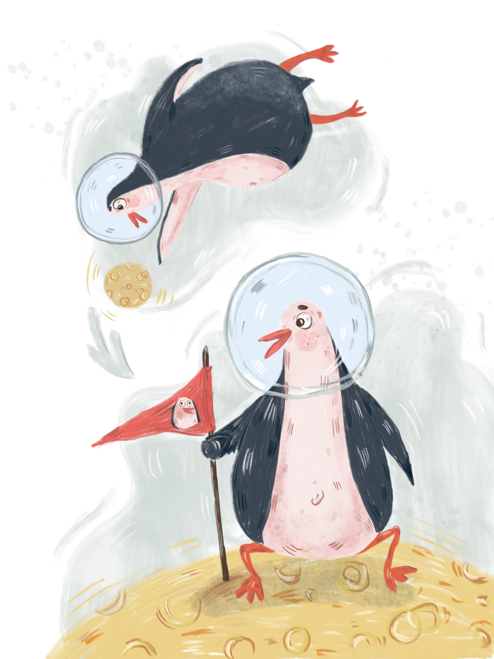 Пингвин космонавт