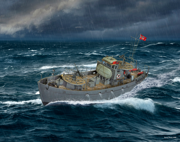 KFK Kriegsfischkutter ( box art for ICM )