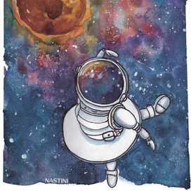 танец в космосе