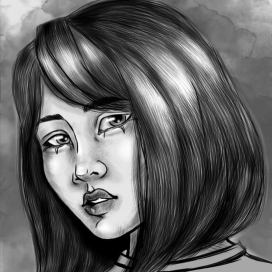 девушка в графике