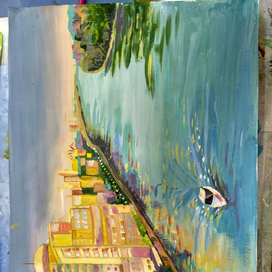 Вид на ростов с моста 