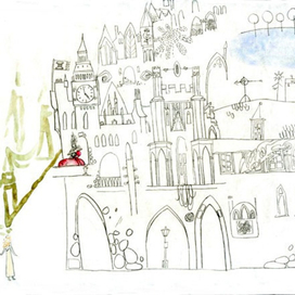 Эскизк сказке &quot;Ленивая красавица и ее тетушки&quot;