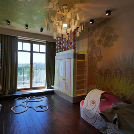 Роспись стен, проектирование и роспись мебели.