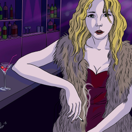 Девушка в баре