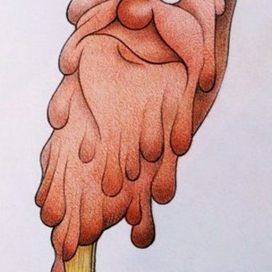 Жара,подтаяло)