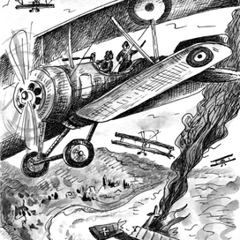 Иллюстрация к роману Александра Рыжова "В пяти шагах от солнца"