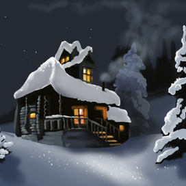 Домик в лесу.