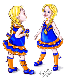 Платьице с воланами