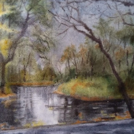 Серый октябрьский дождливый день