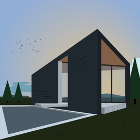Векторная иллюстрация "Modern house"
