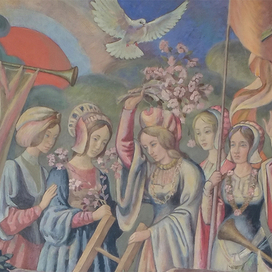 ШТУРМ ЗАМКА ЛЮБВИ (фрагмент картины) 