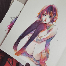 Грустная девушка