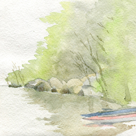 Волга_стоянка в тумане на Змеиной Горе