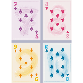 Игральные карты цифр