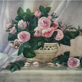 Натюрморт с розами