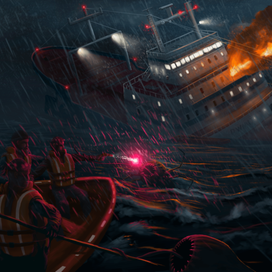 sinking of a cargoship