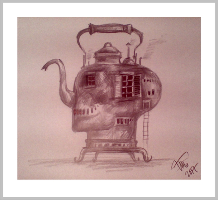 Дровоскино. Портрет скульптуры сына Буратино и Железного Дровосека