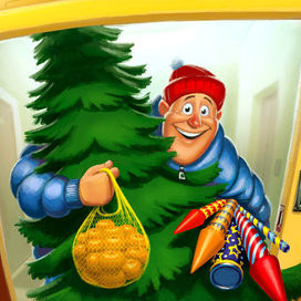 Новогодняя открытка