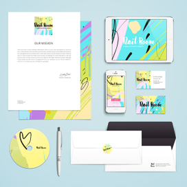 Фон для фиоменного стиля студии маникюра