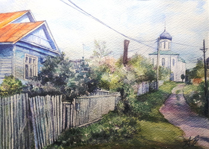 По дороге к храму