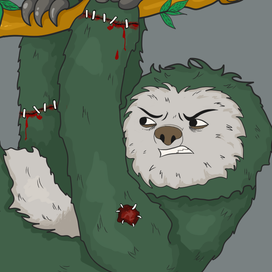 NFT рисунок ленивца