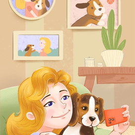 Иллюстрация к серии рассказов о собаках