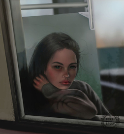 Девушка в поезде